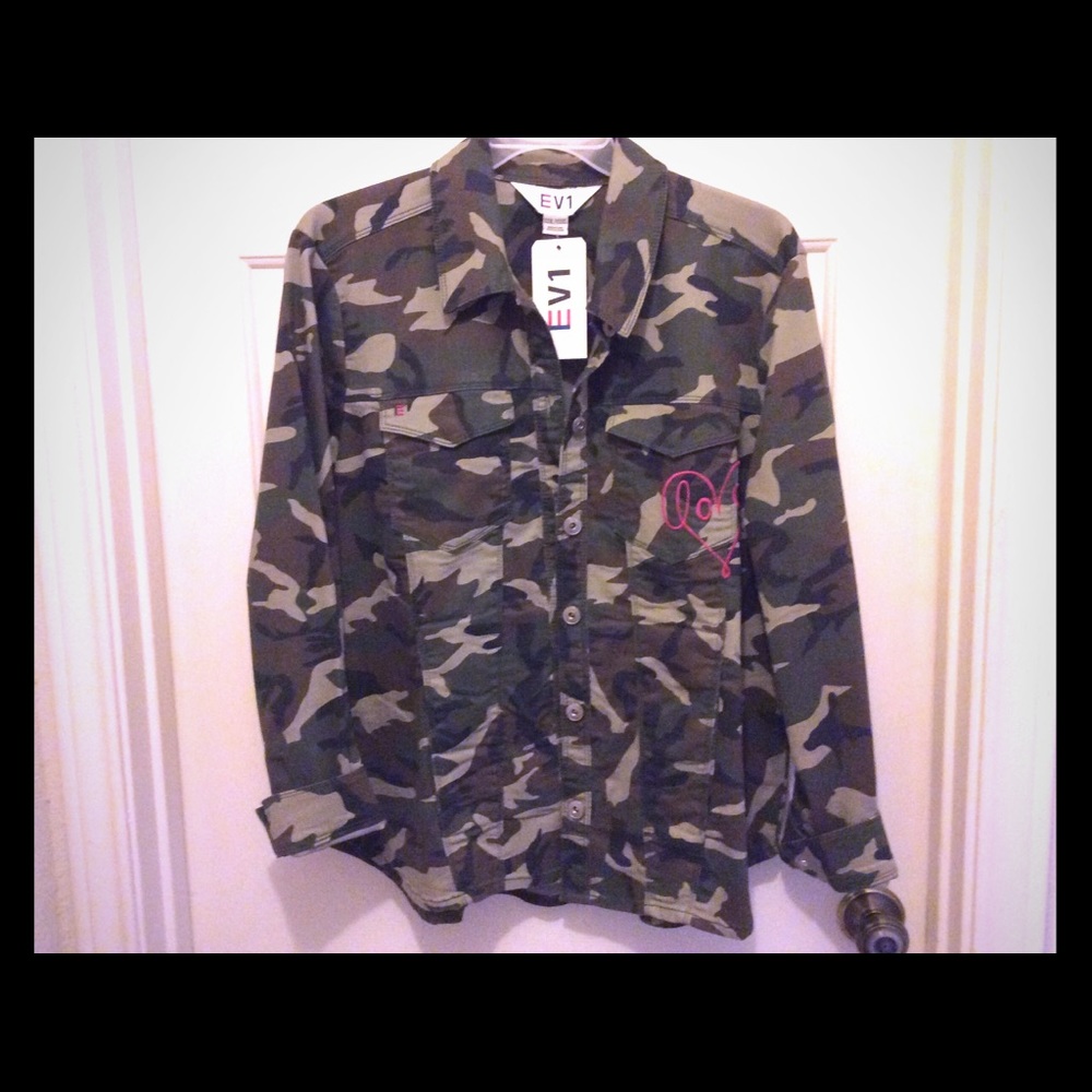 New EVI camo XXXL heavy 6 pocket shirt jacket